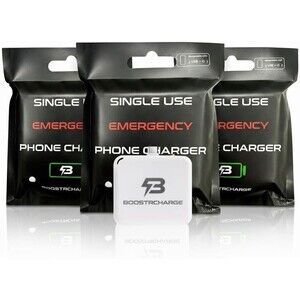 Emergency Phone Charger C Port Single-use (3 pack)
